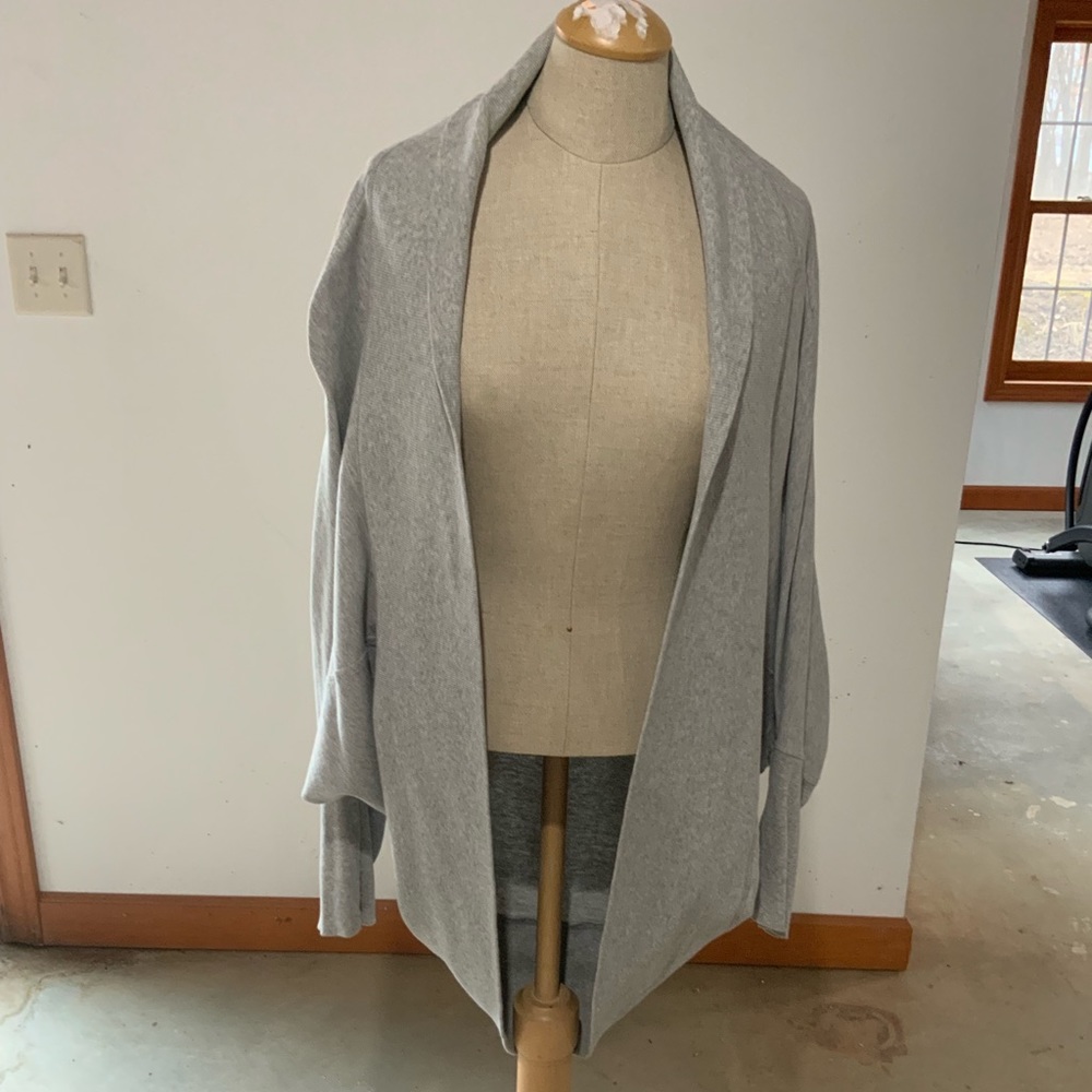 Grey cocoon cardigan